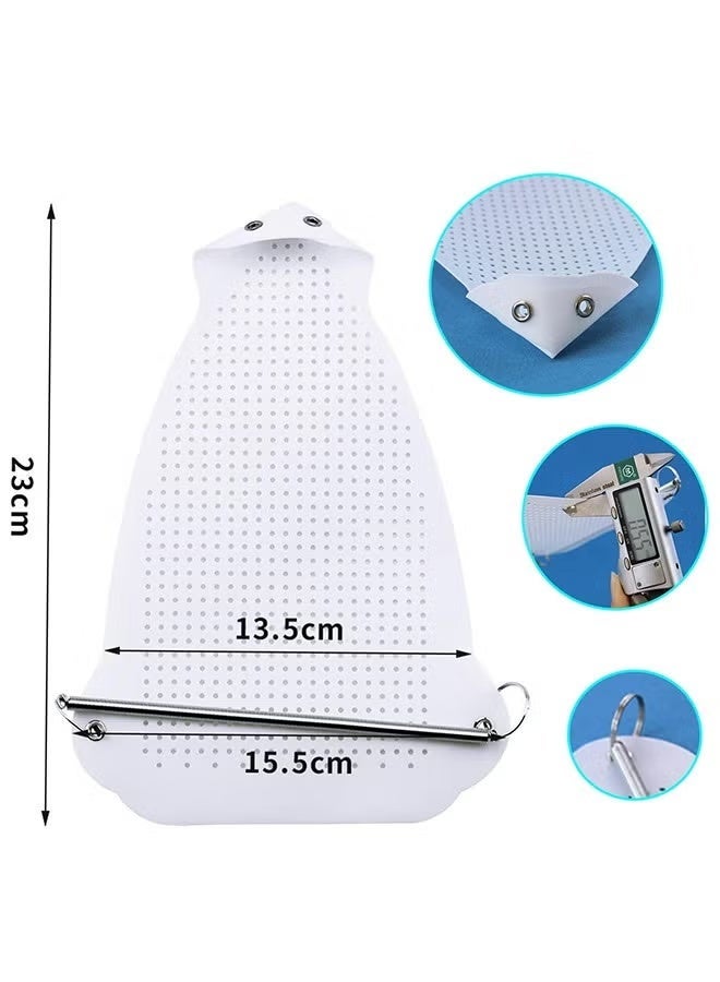 SIXPENNY Ironing Shoe Cover , Ironing Board Cover For Prevents Burn, Sticking, lron Heat Protector, Steam Ironing Accessories, Iron Sole Shield for Most Irons, Fabric Protective Film - Image 2